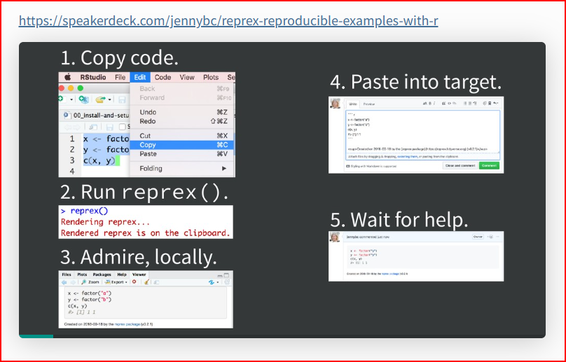 Creating a reprex